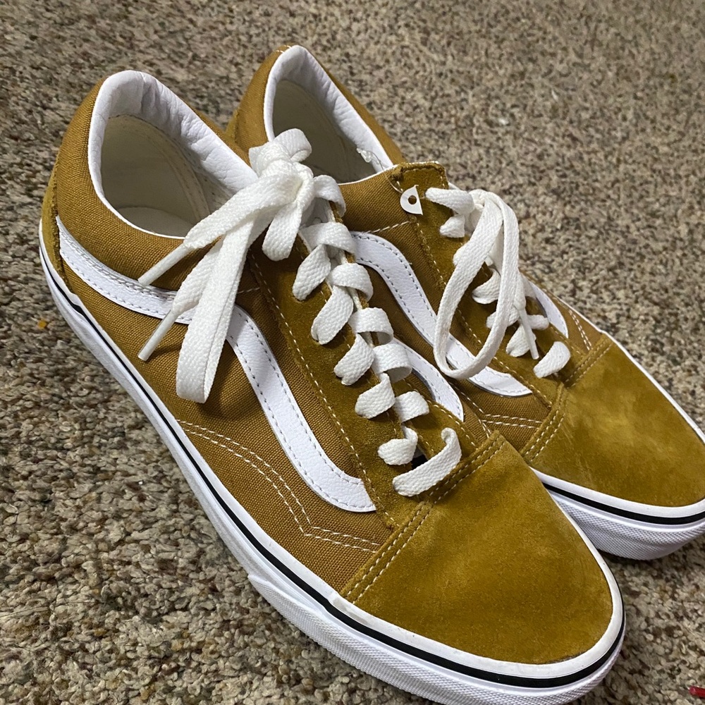 Mustard Vans sneakers shoes